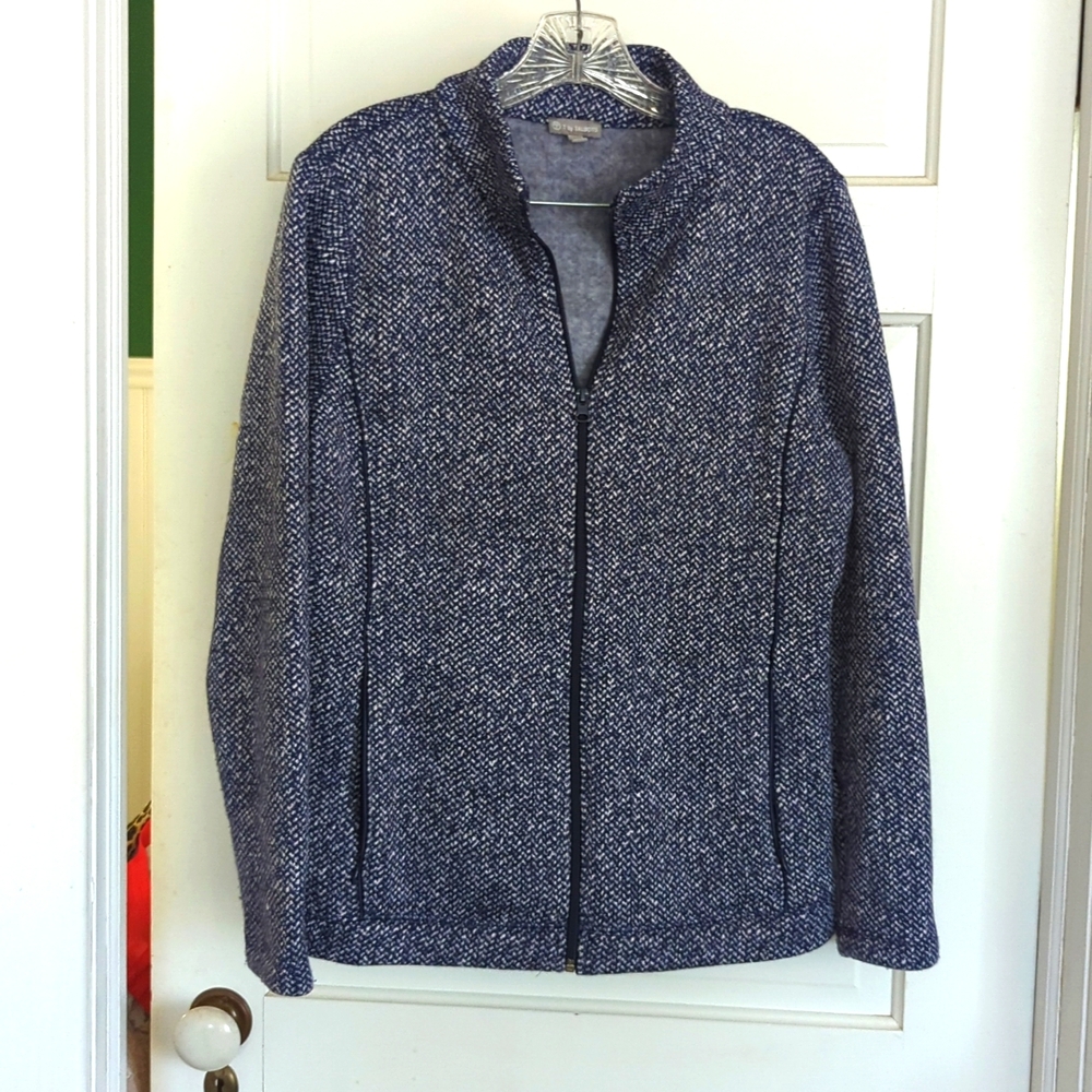 Talbot's blue zip jacket. Size M